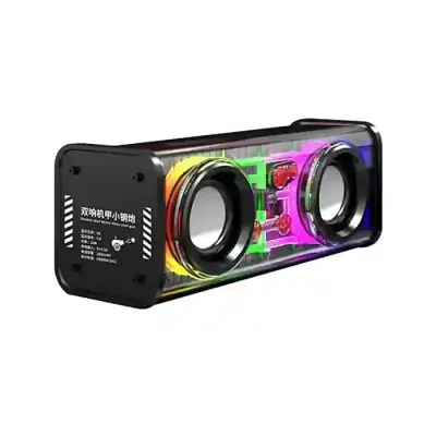 V8 Transparent 10W RGB Colorful lights Bluetooth Speaker